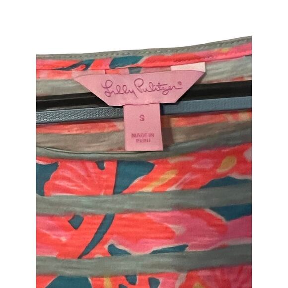 Lilly Pulitzer Pullover Carmine Dress Women's Size Small Multi Make a Splash Str - Picture 8 of 9